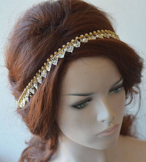Crystal Floral Bridal Headband - Image 2
