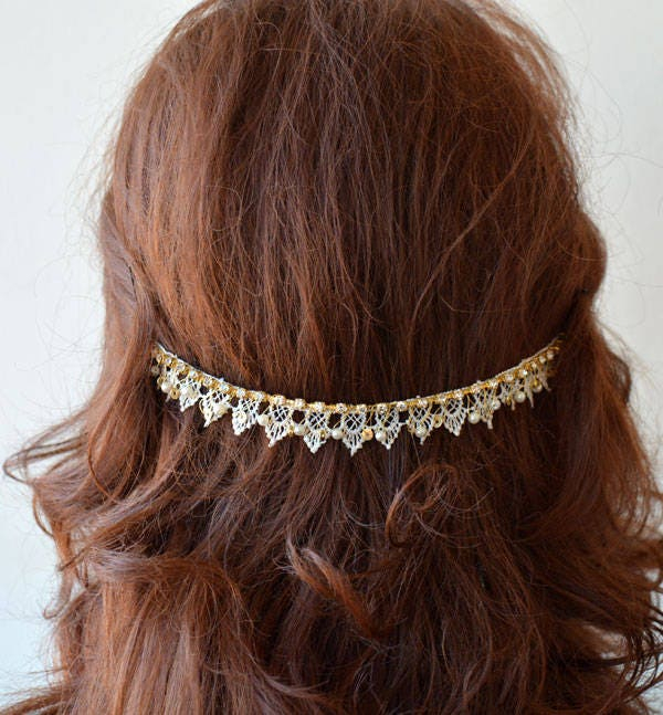 Crystal Floral Bridal Headband - Image 6